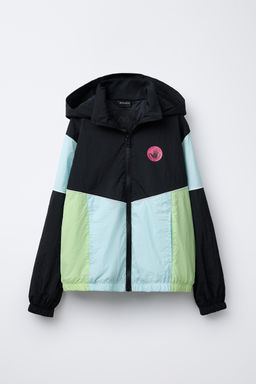 ZARA X BODY GLOVE ® LIGHTWEIGHT COLOUR BLOCK RAINCOAT