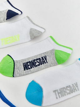 Desenli Erkek ?ocuk Patik ?orap 7li