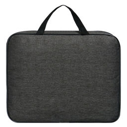 Папка с ручками текстильная А4, Офис - премиум "Графит", для бумаг, для офиса, 350 х 270 х 60 мм, ПДМ-111