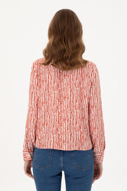 Женская рубашка с длинным рукавом с плиткой - U.s. polo assn фото 5