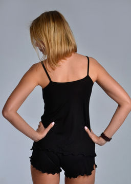 Пижама с шортами АССОЛЬ (чёрный №1) - Ивановская трикотажная компания фото 2