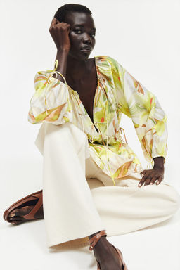 Blusa con cordon de ajuste - H&m фото 2