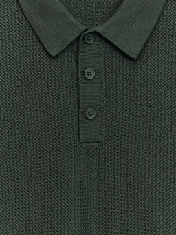 Джемпер поло фактурной вязки / Zarina  фото 3