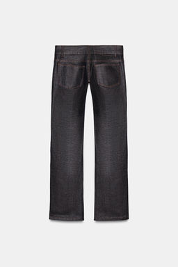 TRF WAXED LOW-RISE JEANS - Zara фото 17