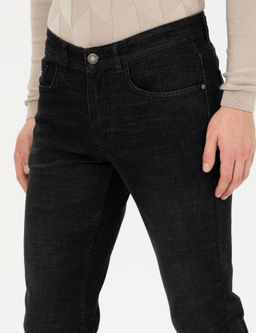 Siyah Slim Fit Jean Pantolon