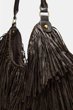 FRINGED TOTE BAG - Zara фото 11