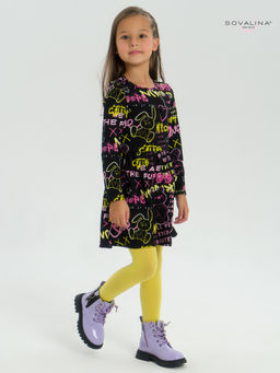 Платье Эля неоновые мишки - Sovalina фото 29