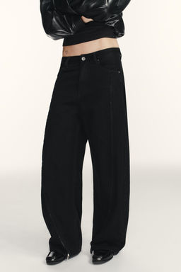 TRF BAGGY JEANS WITH ZIPS - Zara фото 10