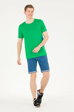 Мужская футболка с круглым вырезом Apple Green - U.s. polo assn фото 3