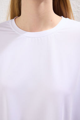 TRENDYOLMILLA Siyah Micro Kumas Spor Orme T-Shirt THMSS25TS00001 фото 3