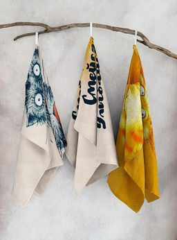 Комплект вафельных полотенец 48*60 см, 3 штуки (Умница) - Ивановотекстиль фото 6