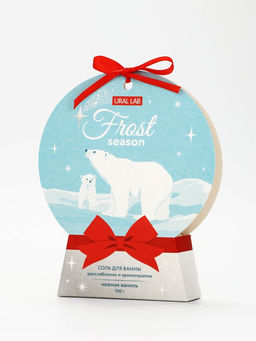 Цена за 2 шт. URAL LAB Соль для ванны "Frost", 100 г, нежная ваниль