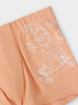 Цена за 2 штуки! Трусы для мальчиков оранжевые с принтом