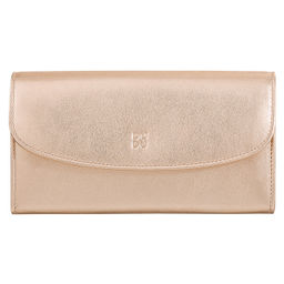 Итальянский большой женский кожаный кошелек DuDu серии Gandia | золотистый пэчворк - Dudubags фото 3