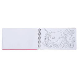 Книга с наклейками и трафаретами Альбом дизайнера. Волшебные единороги