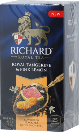 Richard. Мандарин и розовый лимон карт.упаковка, 25 пак.