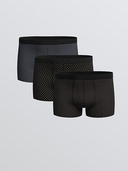 Standart Kal?p Pamuklu Esnek Erkek Boxer 3l?