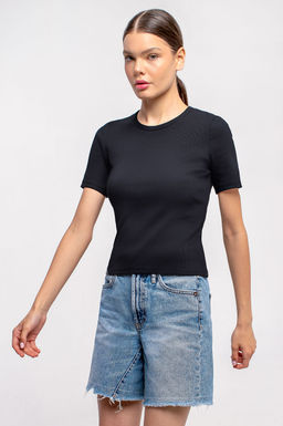 Арт.3203/5 Футболка женская 42-48 (4 шт) Цвет:черный - Калинка фото 2