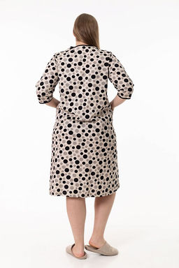 Халат М325401бч бежевый/черный - Елена фото 4