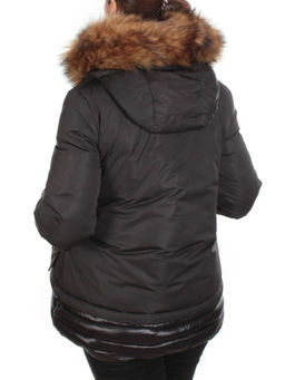 H-1053 BLACK Куртка зимняя женская ENOVICH (200 гр. холлофайбера)