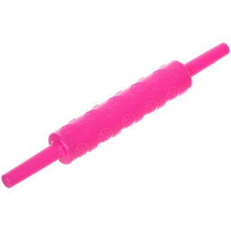 Цена за 3 шт. Скалка пластмассовая фигурная "Цветочки" 25*3см