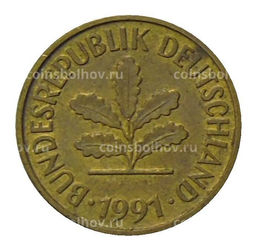Монета 5 пфеннигов 1991 года A Германия