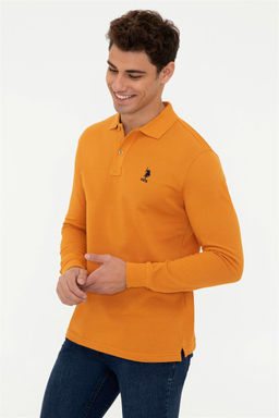 U. S. Polo Assn / Мужской ЖЕЛТЫЙ базовый свитшот - U.s. polo assn фото 3