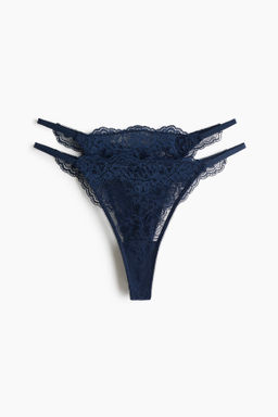 Pack de 2 bragas thong de encaje