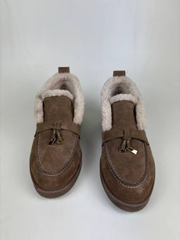 Ботинки 306.002be. Серо-коричневый замша R