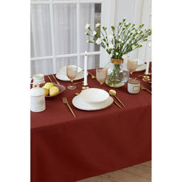 Скатерть Этель Lines 150*180 +/-3см, цв.шоколад, пл. 192 г/м2, хл с ВГМО  фото 7