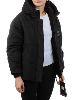 282 BLACK Куртка зимняя облегченная женская (верблюжья шерсть)