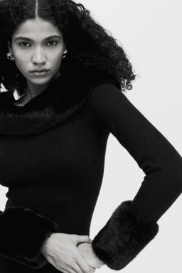 Vestido off-the-shoulder de punto - H&m фото 7