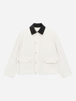 Chaqueta de nailon y algod?n encerada