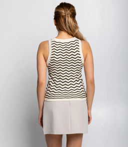 Топ #КТ1660 (1), молочный,зелёный