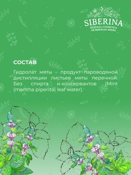 Гидролат мяты - Siberina фото 11