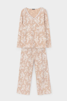 Е 20041/24/нюдовый беж,индийский жасмин пижама жен