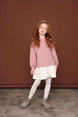 Платье с хлопковой юбкой Дымчатая роза - Bungly фото 6