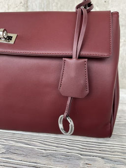 Женская кожаная сумка-портфель 8399-3 Бордо - Sergio valentini фото 7