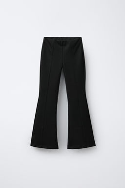 PLAIN FLARED TROUSERS