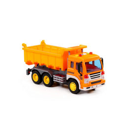 Сити, автомобиль-самосвал инерционный (со светом и звуком) (оранжевый) (в коробке) - Полесье фото 5