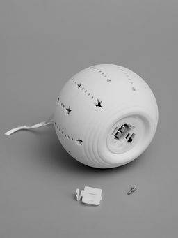 Ёлочный шар Звёзды, 99х9.8 см, 1 LED, от батареек LR443, свечение тёплое белое - Luazon lighting фото 4
