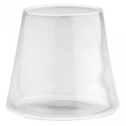 Стакан стеклянный "Пирамида" 400мл, д9,8см, h8,6см, горло д6,5см, в коробке (Китай)