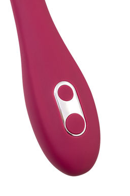 Многофункциональный вибратор LEroina Caberna, силикон, бордовый, 20 см