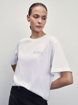 Футболка из хлопка с принтом / Zarina