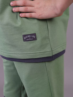 CRB wear / CSJB 90306-35K Комплект для мальчика (футболка, шорты),хаки/Ex.Cherubino фото 5