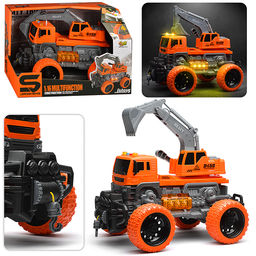 Машина "ТехноЛидер" 1:16 (свет, звук) в коробке (цвет оранжевый)