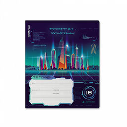 Цена за 10 шт. Тетрадь школьная ученическая ErichKrause Digital World, 18 листов, клетка (в плёнке по 10 шт.)_MIX-PACK фото 3