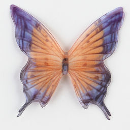 Декор для творчества «Бабочка огнёвка», двухслойный, набор 12 шт., размер 1 шт. — 5×5 см