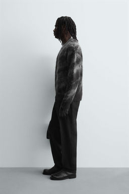 BRUSHED JACQUARD JUMPER