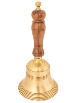 Колокольчик с дер. ручкой BIG антик № Кл4001/5 - Ганг фото 3